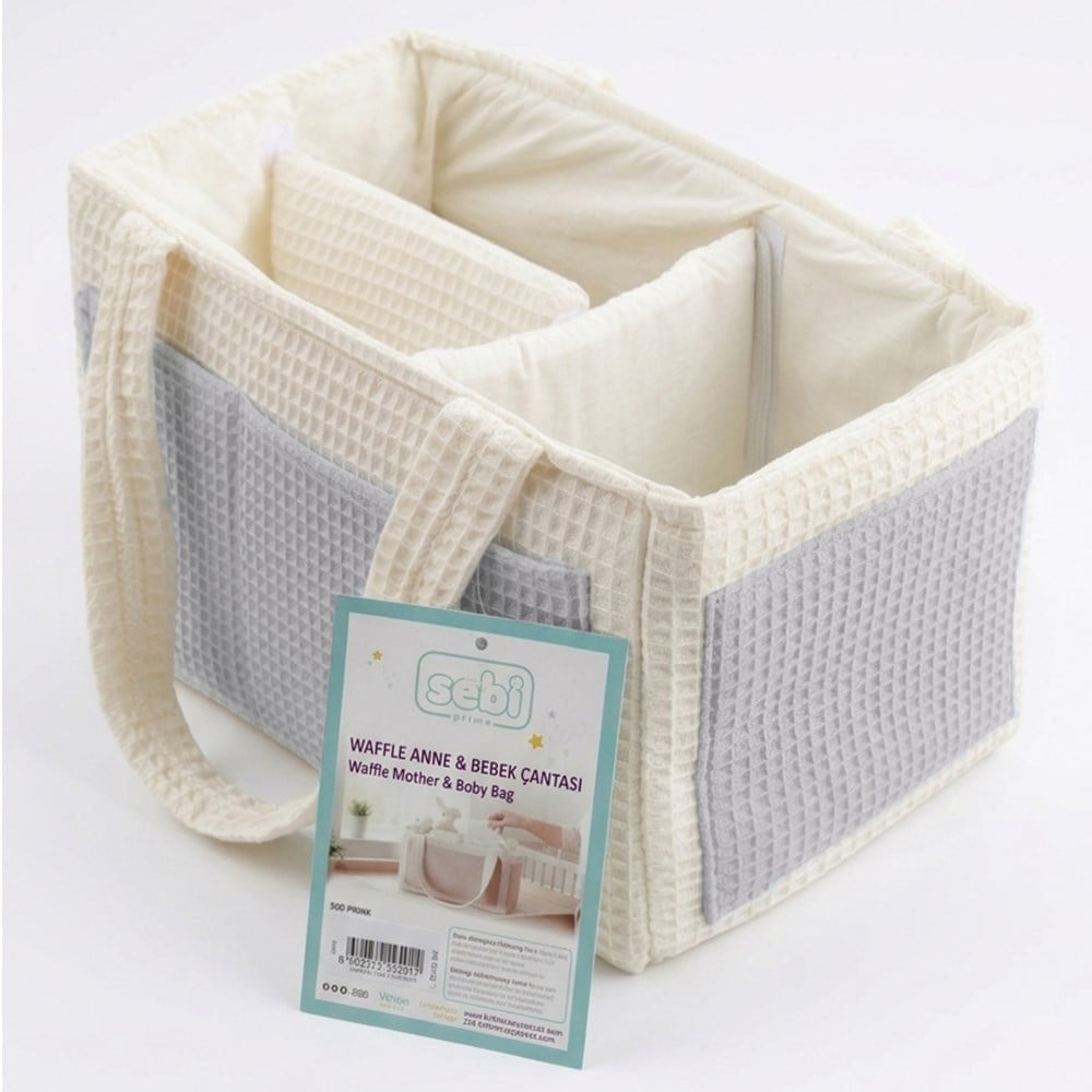 SEBİ PRİME Waffle Organizer Çanta ( Gri )