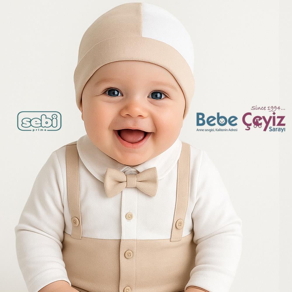 Hastane Çıkışı...Yaka Papyonlu 5 li Askı Bakılı Bej
