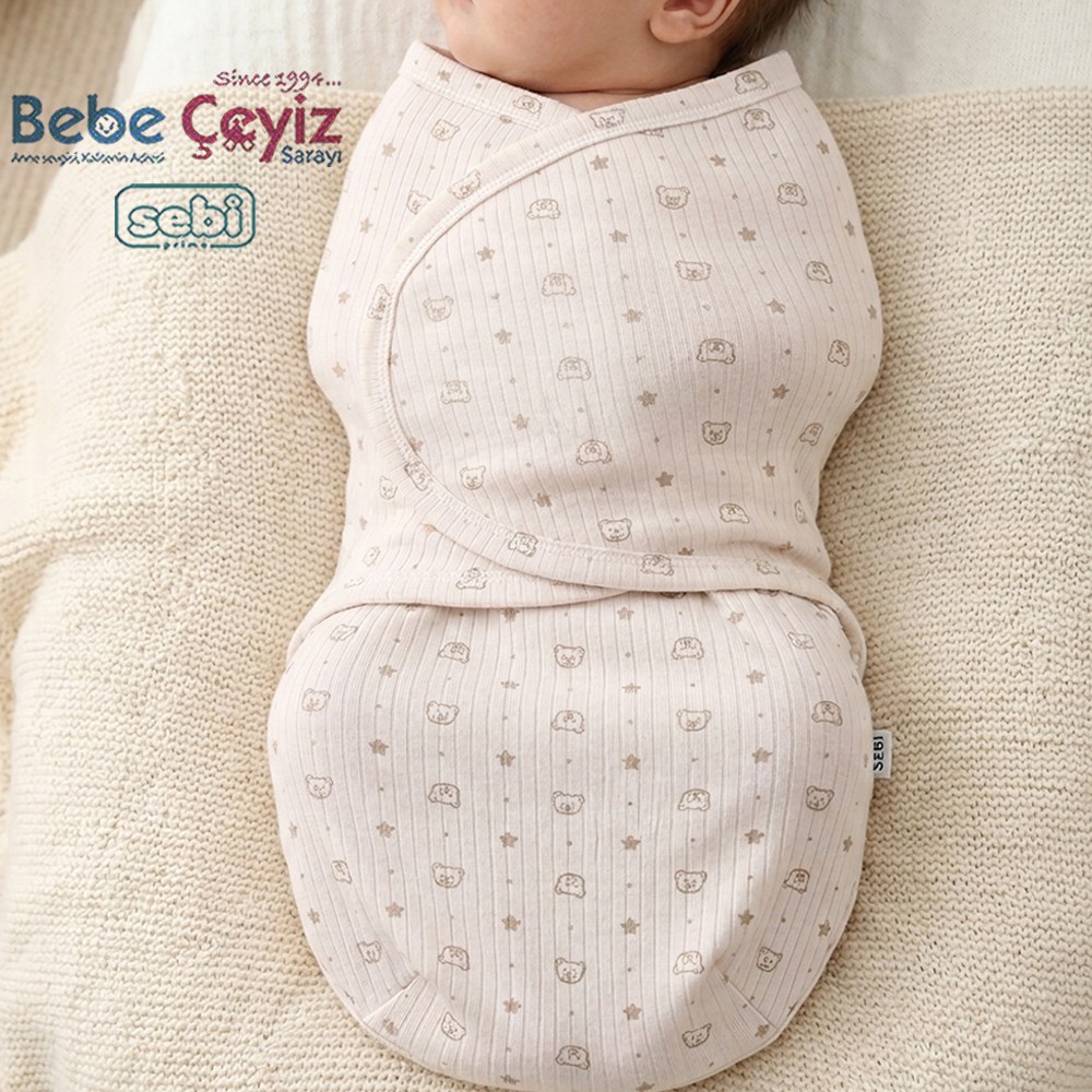 SEBİ PRİME Yıldız Ayıcık Kundak ( Bej )