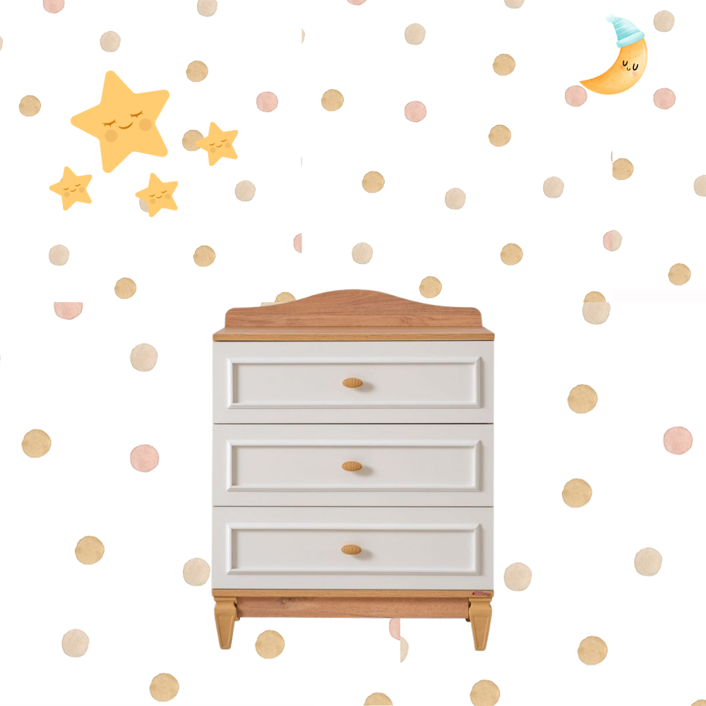 Set...Happy Dolap+ Şifonyer + Karyola Bazasız