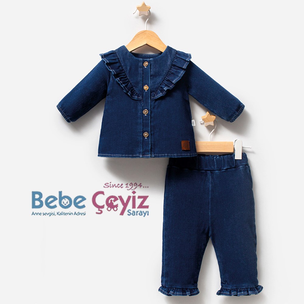 TONGS BABY 2'li Jean Love Takım 