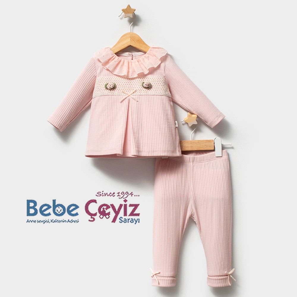 TONGS BABY Newborn 2li Takım  ( Pembe )