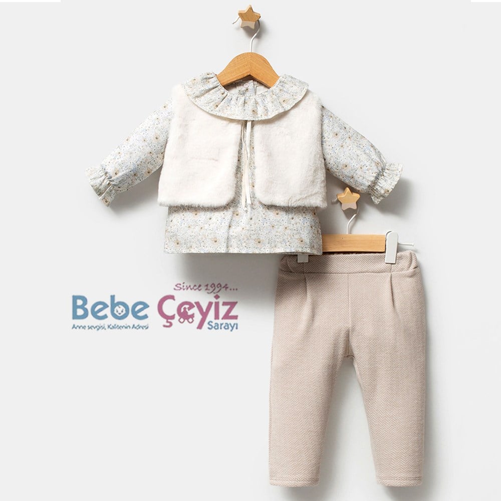 TONGS BABY Slow Autumn 3'lü Takım ( Bej )