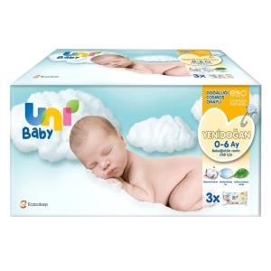 Uni Baby Yenidoğan Islak Mendil 3lü 40 Adet