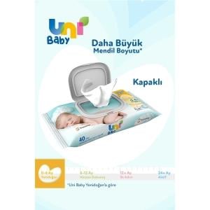 Uni Baby Yenidoğan Islak Mendil 3lü 40 Adet
