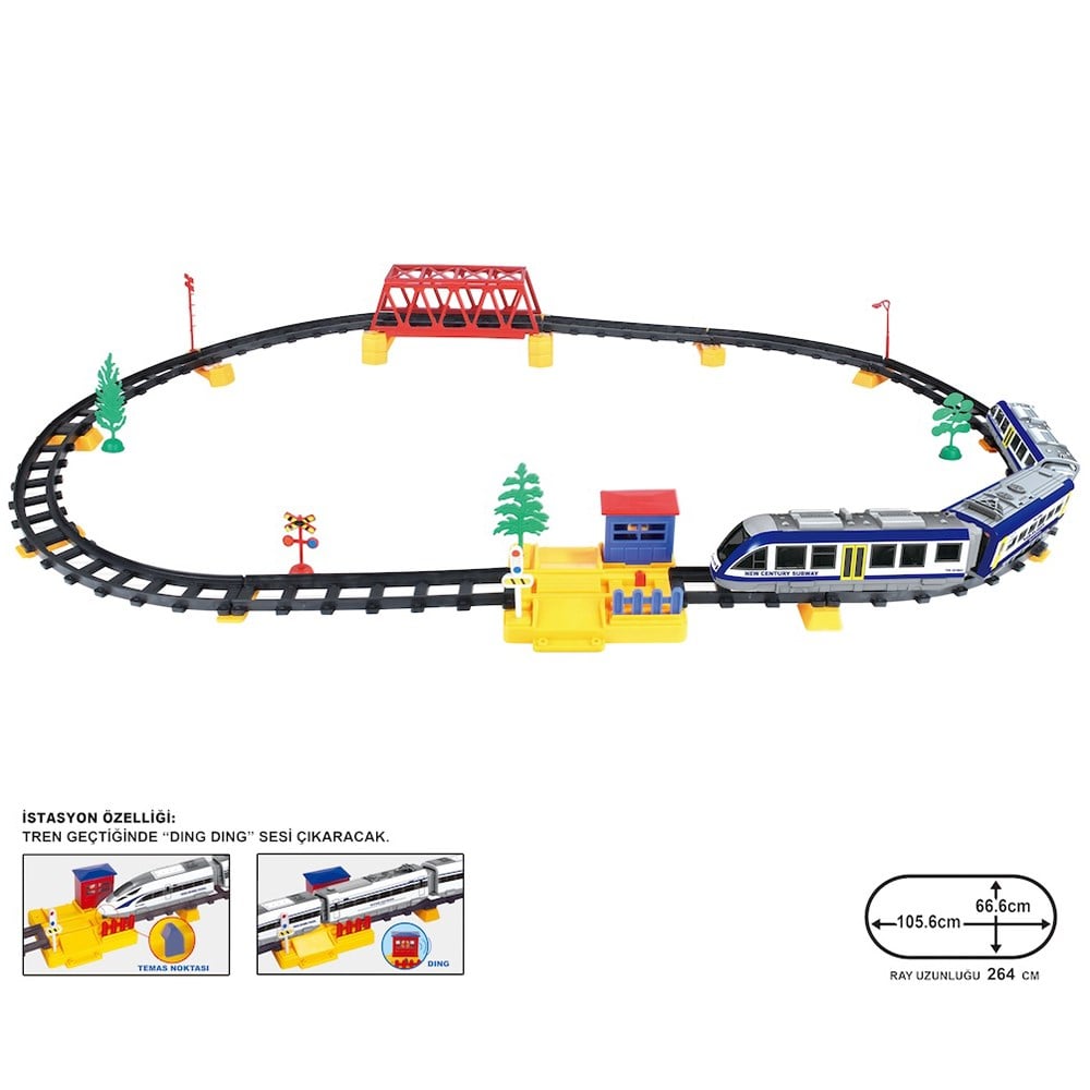 VARDEM OYUNCAK Işıklı Ve Sesli 49 P 264 Cm Tren