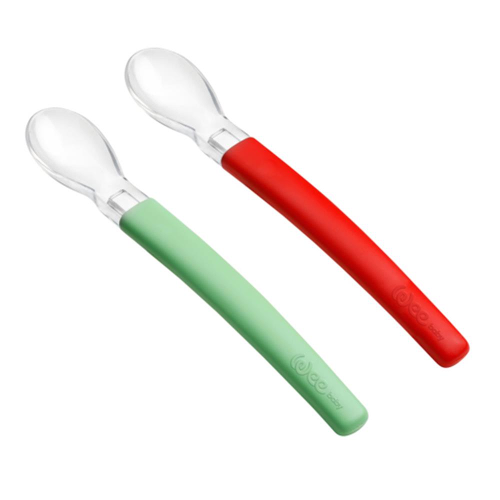 Wee Baby 2 Li Silikon Kaşık (6Ay+)