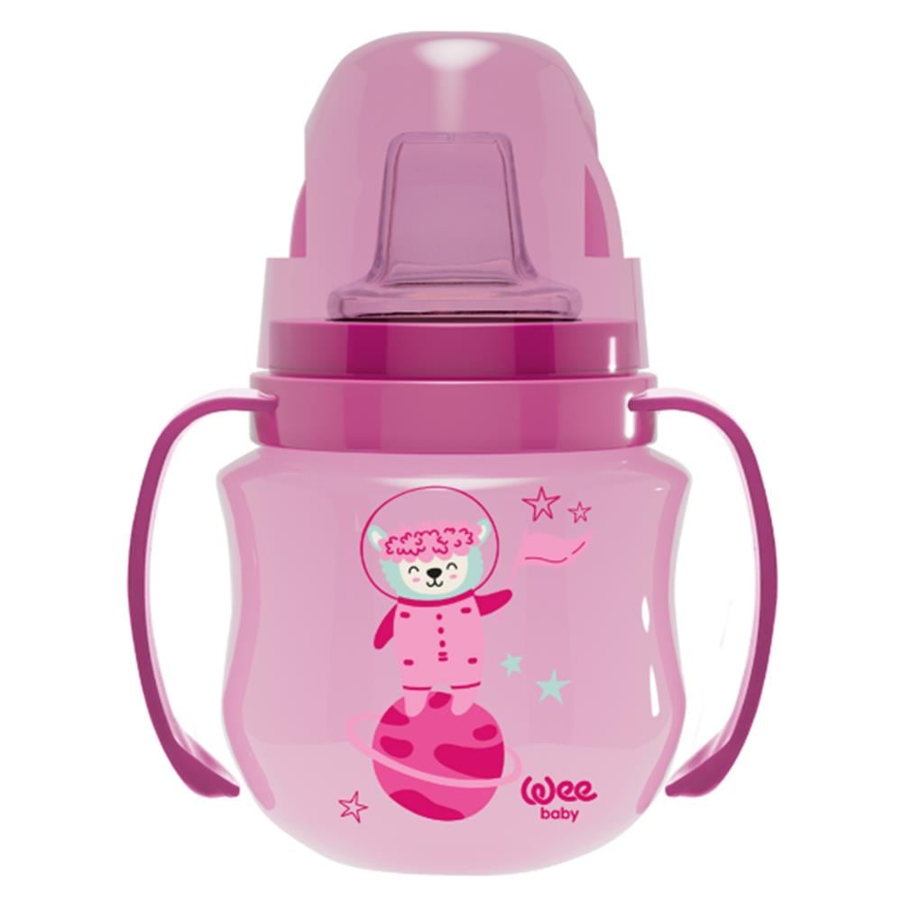 Wee Baby Antikolik Akıtmaz Kulplu PP Bardak 125ml (6Ay+)