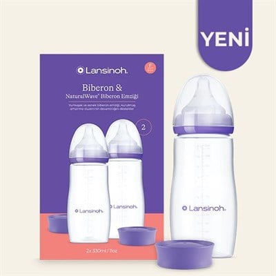 LANSINOH 2li PP Biberon Seti ( 330 ml )
