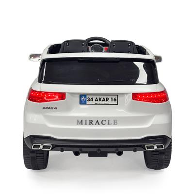 Akülü Araba...Kumandalı Miracle 12v- Beyaz