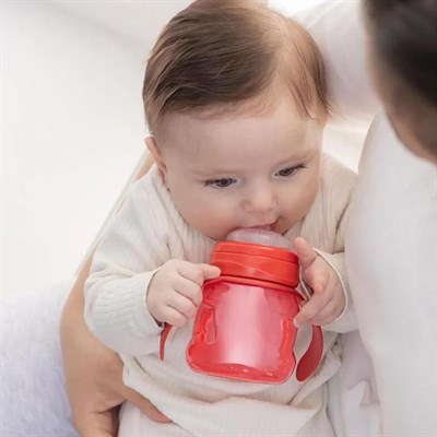 MOOMA Kindy Alştırma Bardağı 200 Ml 6+ ( Kırmızı )