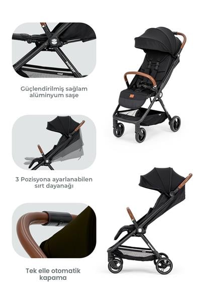 Kanz Instreet Autofold Travel Sistem Bebek Arabası Siyah