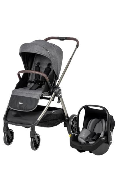 Kanz v-Go2 Travel Sistem Bebek Arabası Gri