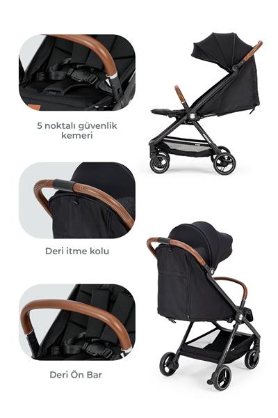 Kanz Instreet Autofold Travel Sistem Bebek Arabası Siyah
