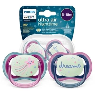 AVENT 2li Ultra Air Gece 6-18 Ay Kız Emzik