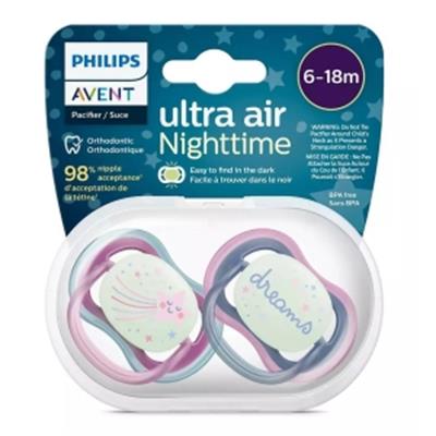 AVENT 2li Ultra Air Gece 6-18 Ay Kız Emzik
