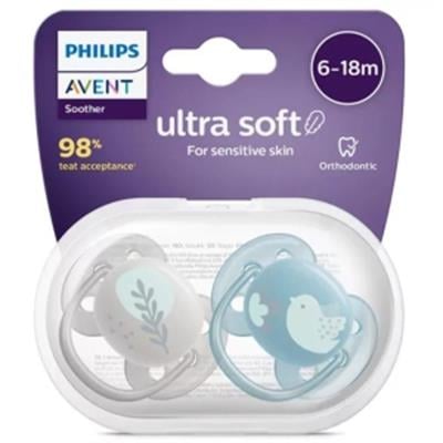 avent 2 li Ultra Yumuşak 6-18 Ay Emzik