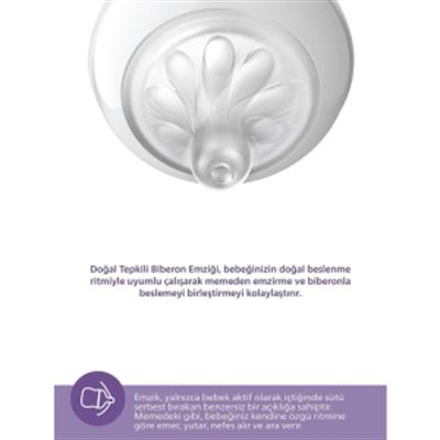 AVENT Doğal Tepkili Biberon PP 1+Ay 260ml - Beyaz