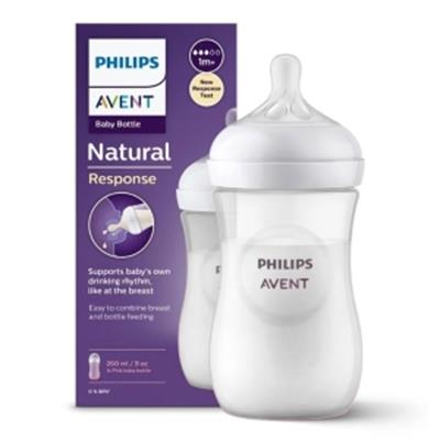 AVENT Doğal Tepkili Biberon PP 1+Ay 260ml - Beyaz