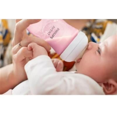 AVENT Doğal Tepkili Biberon PP 1+Ay 260ml - Pembe