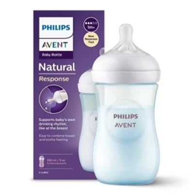 AVENT Doğal Tepkili Biberon PP 1+Ay 260ml - Mavi
