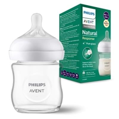 AVENT Doğal Tepkili Cam Biberon 0+Ay 125ml