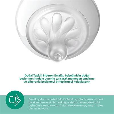 AVENT Doğal Tepkili Cam Biberon 1+Ay 240ml