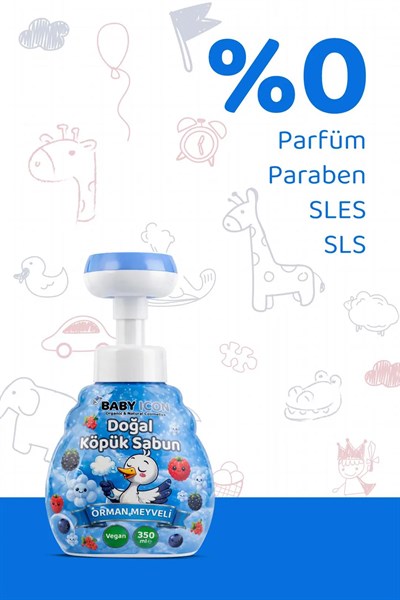 BABY İCON Doğal Köpük Sabun 350ml Orman Mevyeli