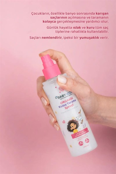 Baby Icon Organik Vegan Kolay Tarama Spreyi 200 ml
