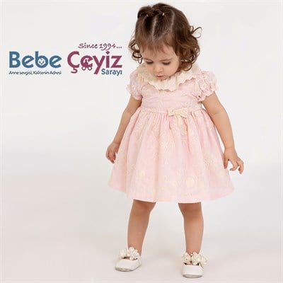 BABY ROSE Yakası Fırfırlı Elbise  