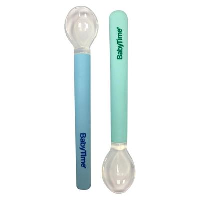 Baby Time Silikon 2Li Kaşık (6Ay+)
