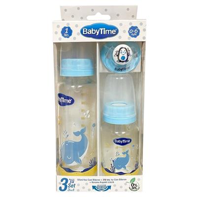 Baby Time Biberon Seti 3Lü (0Ay+)