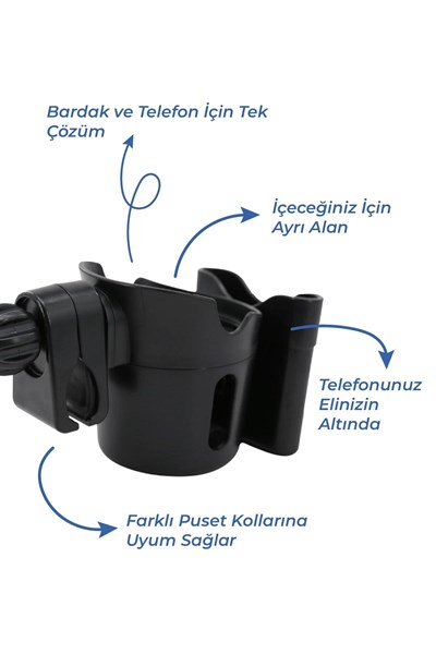 BABYJEM Araba Bardak ve Telefon Tutacağı