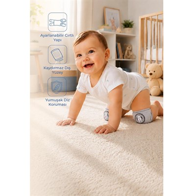 Babyjem Bebek Cırtlı Emekleme Dizliği