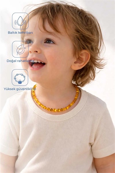 Babyjem Bebek Kolyesi Kehribar Multicolor