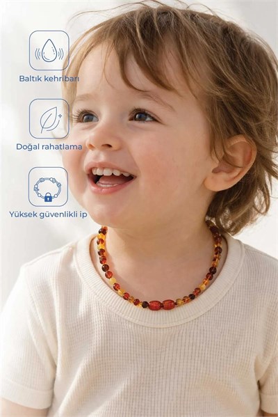 Babyjem Bebek Kolyesi Kehribar Multicolor