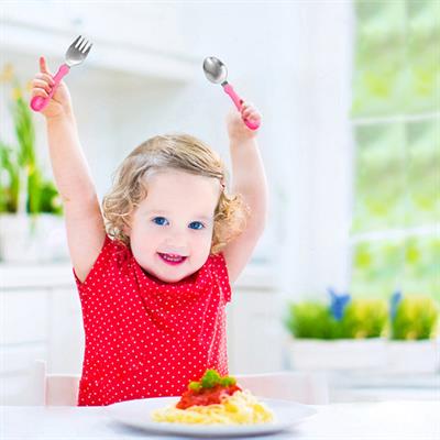 Babyjem Çatal Kaşık Seti Paslanmaz ( Turuncu )