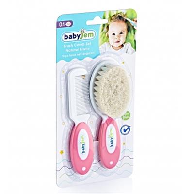 Babyjem Doğal Kıl Fırça Tarak Seti
