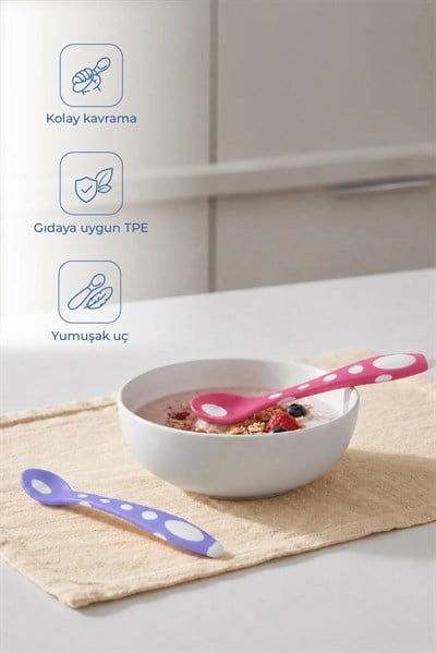 Babyjem Mama Kaşığı 2 Li Silikon