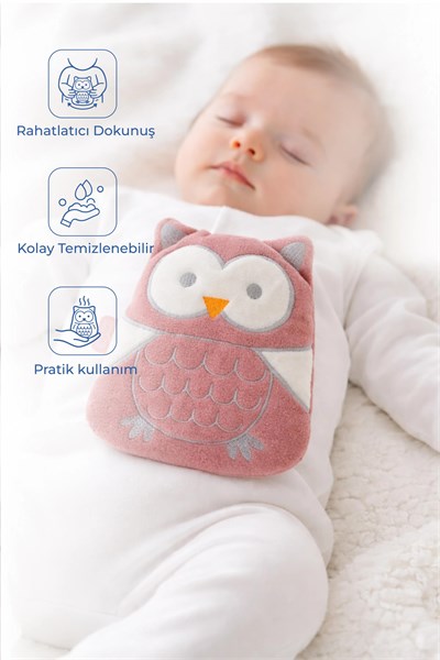 Babyjem Yastık. Kiraz Çekirdekli Kadife Baykuş