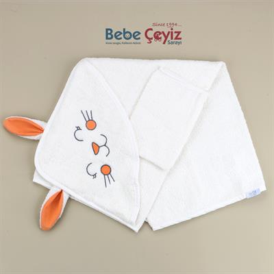 Banyo Havlusu...Tavşan ( Turuncu )