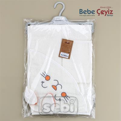 Banyo Havlusu...Tavşan ( Turuncu )