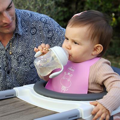 CHİCCO Yumuşak Uçlu Geçiş Bardağı ( 4 Ay + ) ( Erkek )