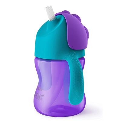 Bardak... Desenli Pipetli Bardak 200 ml Kız