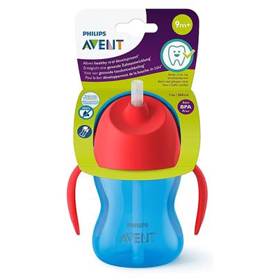 Bardak... Desenli Pipetli Bardak 200 ml Erkek