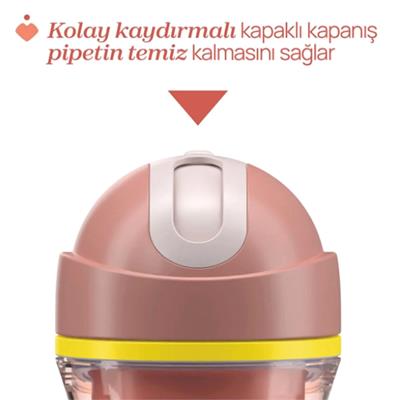 CHİCCO Spor Pipetli Bardak ( 14 Ay+ ) ( Kız )