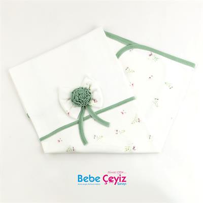 Battaniye... Çiçekli Fiyonklu Penye