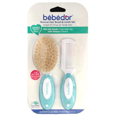 Bebedor Doğal Fırça Ve Tarak Seti (0Ay+)