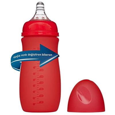 Bebedor Isıyla Renk Değiştiren Cam Biberon 260ml (6Ay+)