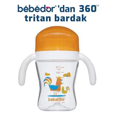 Bebedor Tritan Kulplu 360 Derece Bardak 210ml (0Ay+)